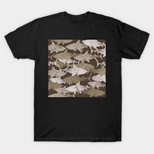 shark pattern vintage T-Shirt